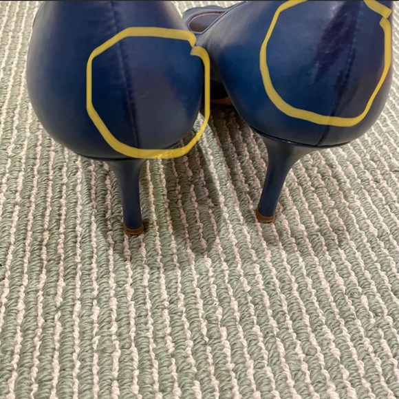 Final Price !Prada blue peep toe pump heel shoes. - Picture 15 of 16